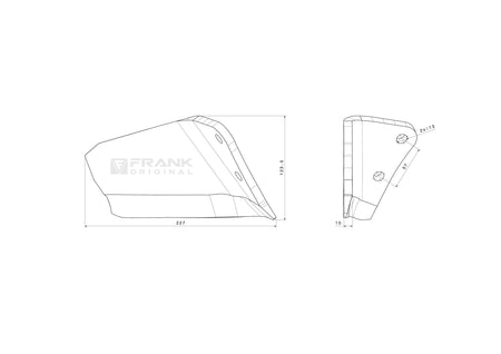 Scharmesser für Väderstad | rechts