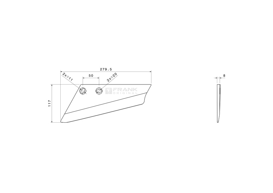 Blade for Universal | left