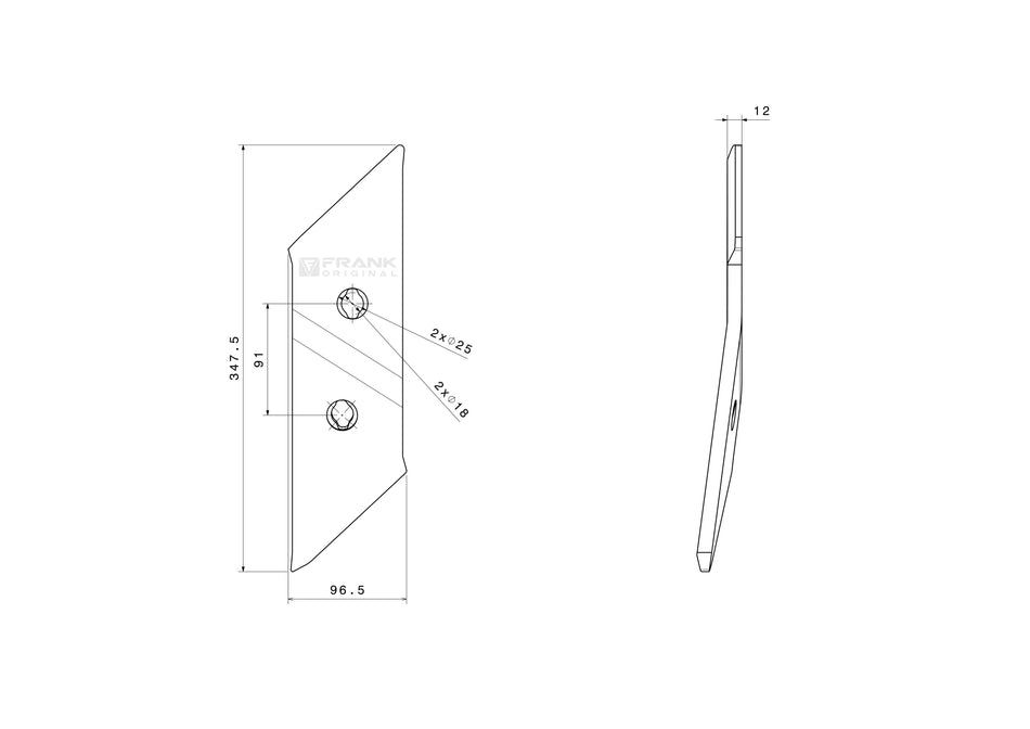 Replacement tip for Naud | left