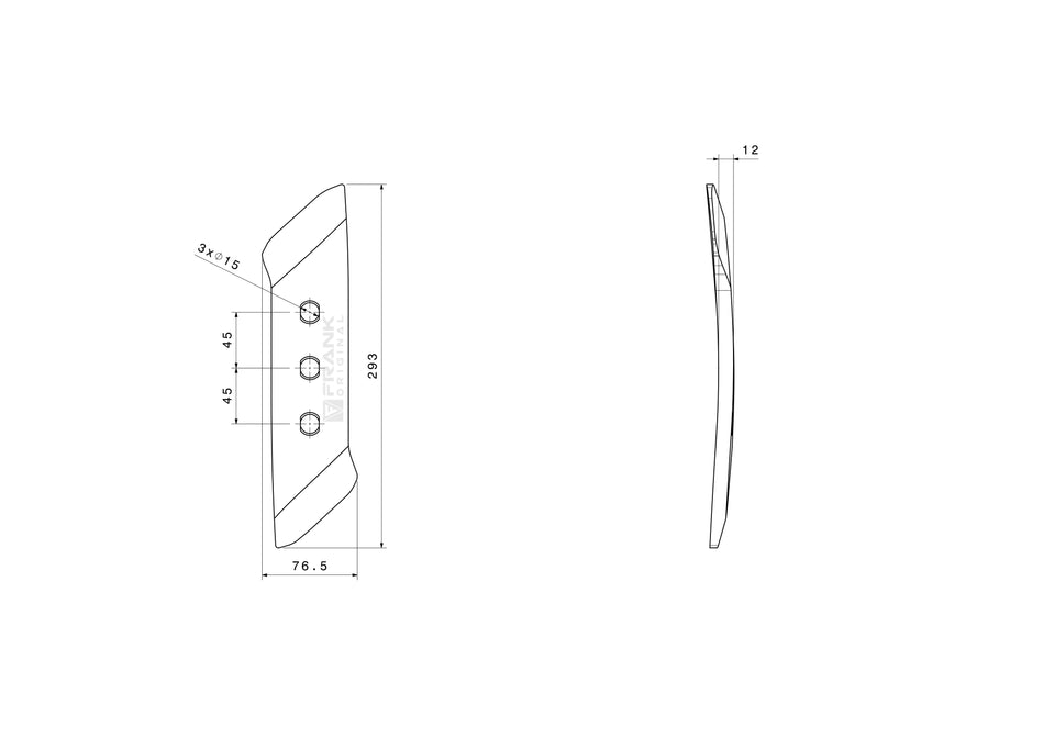 Replacement tip for Rabenwerk | left