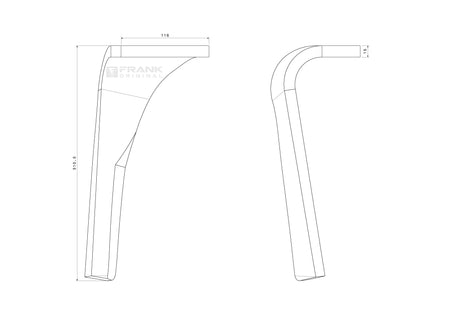 Kreiseleggenzinken für Universal | rechts