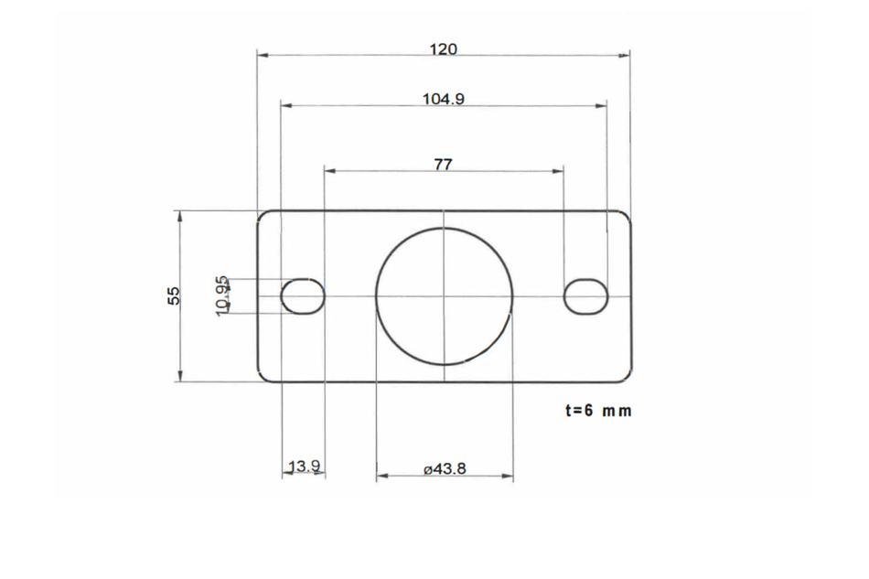 195.001/2 | 120.070/80 | Distanzplatte Honda 6mm